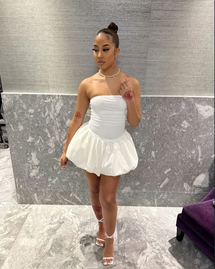 Short A Line White Homecoming Dress Mini Formal Party Dresses