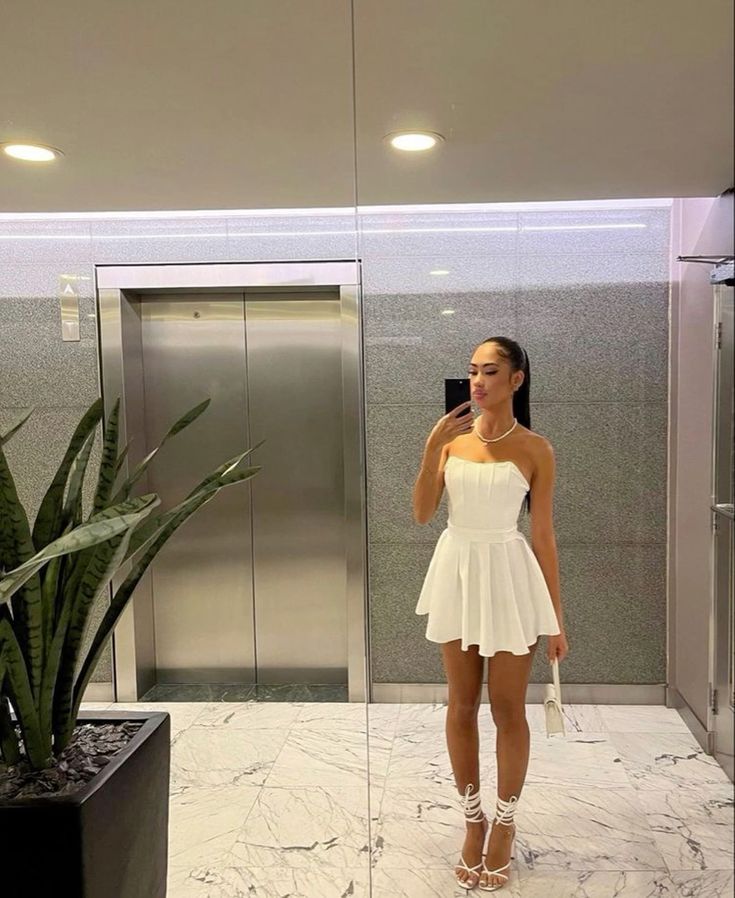 Cute White Strapless Homecoming Dresses,Night Dress Party Short jkprom Cute White Strapless Homecoming Dresses,Night Dress Party Short jkprom