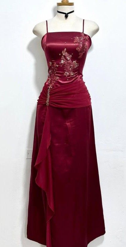 Burgundy Prom Party Dress Long Evening Gown Woman Elegant jkprom Burgundy Prom Party Dress Long Evening Gown Woman Elegant jkprom