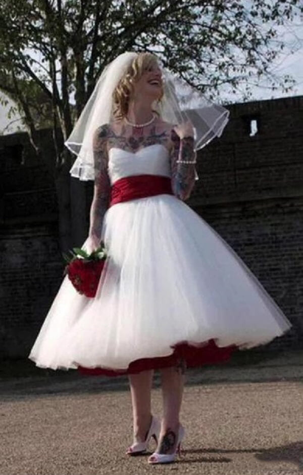 1950s Wedding Dress,Rockabilly A-line Wedding Dresses jkprom 1950s Wedding Dress,Rockabilly A-line Wedding Dresses jkprom