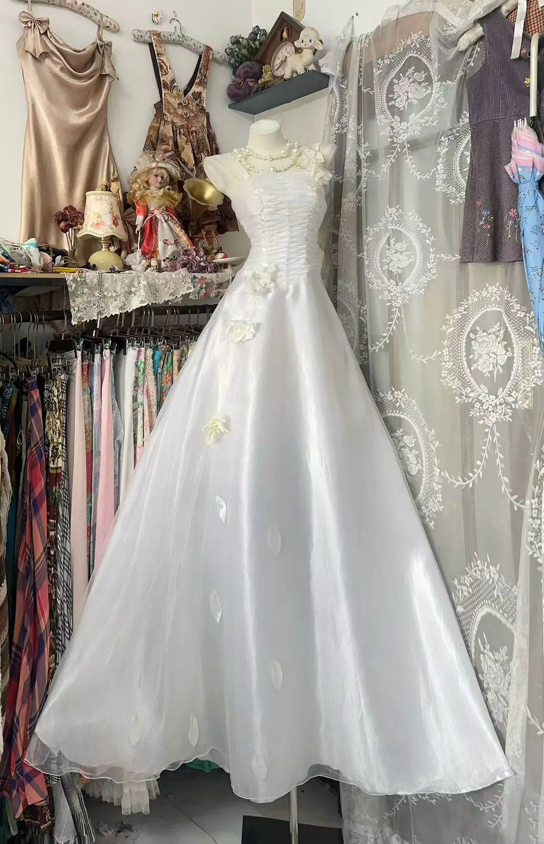 White A Line Fairy Party Dress Sweet Birthday Dresses