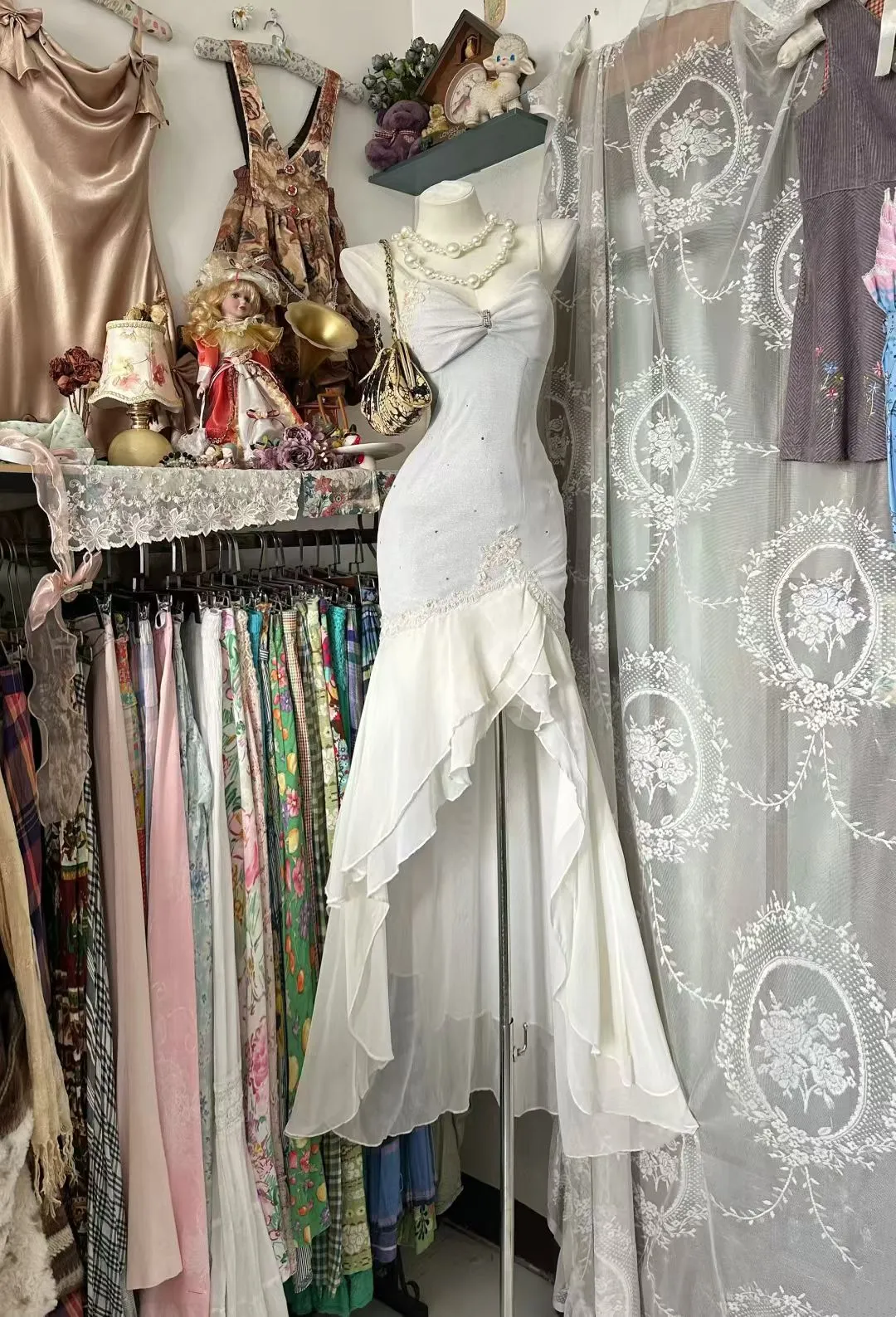 Mermaid Ruffle Prom Outfits Chiffon Special Occasion Dresses