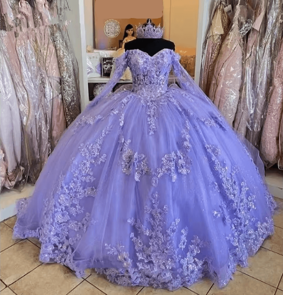 Lavender Quinceanera Dresses Long Sleeve Birthday Prom Ball Gown jkprom Lavender Quinceanera Dresses Long Sleeve Birthday Prom Ball Gown jkprom