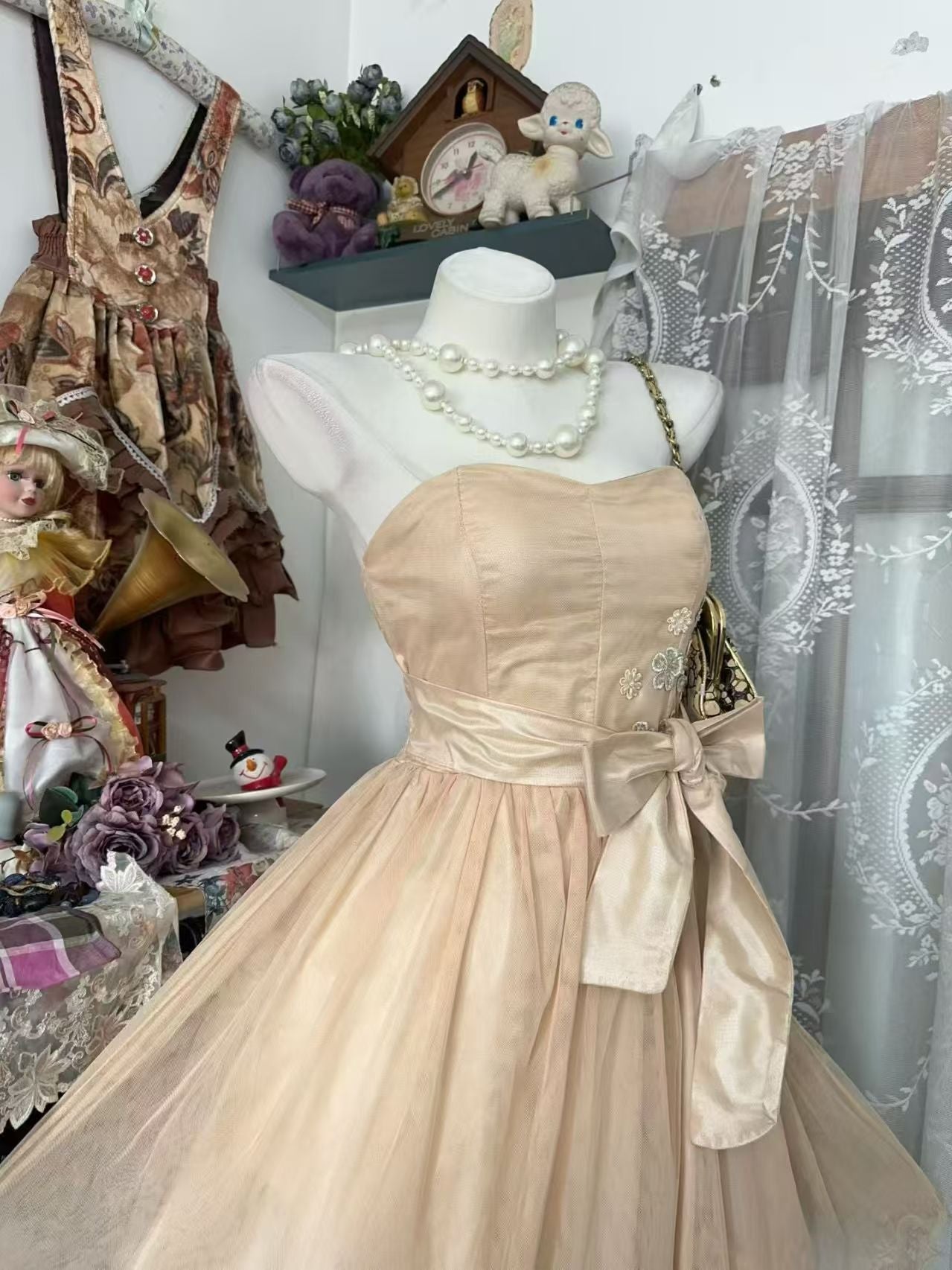 Vinatge A Line Short Party Dresses Short Birthday Dress