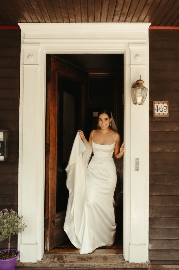 Beautiful Sheath Straps Long Wedding Dress Spandex Satin Prom Dresses