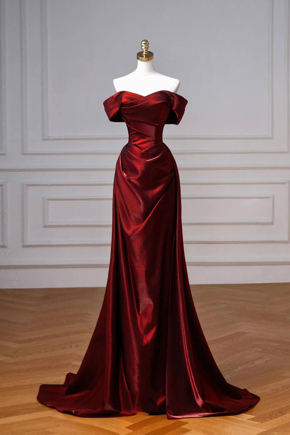 Elegant Classy Fitted Prom Outfit Long Navy Blue Evening Party Gown