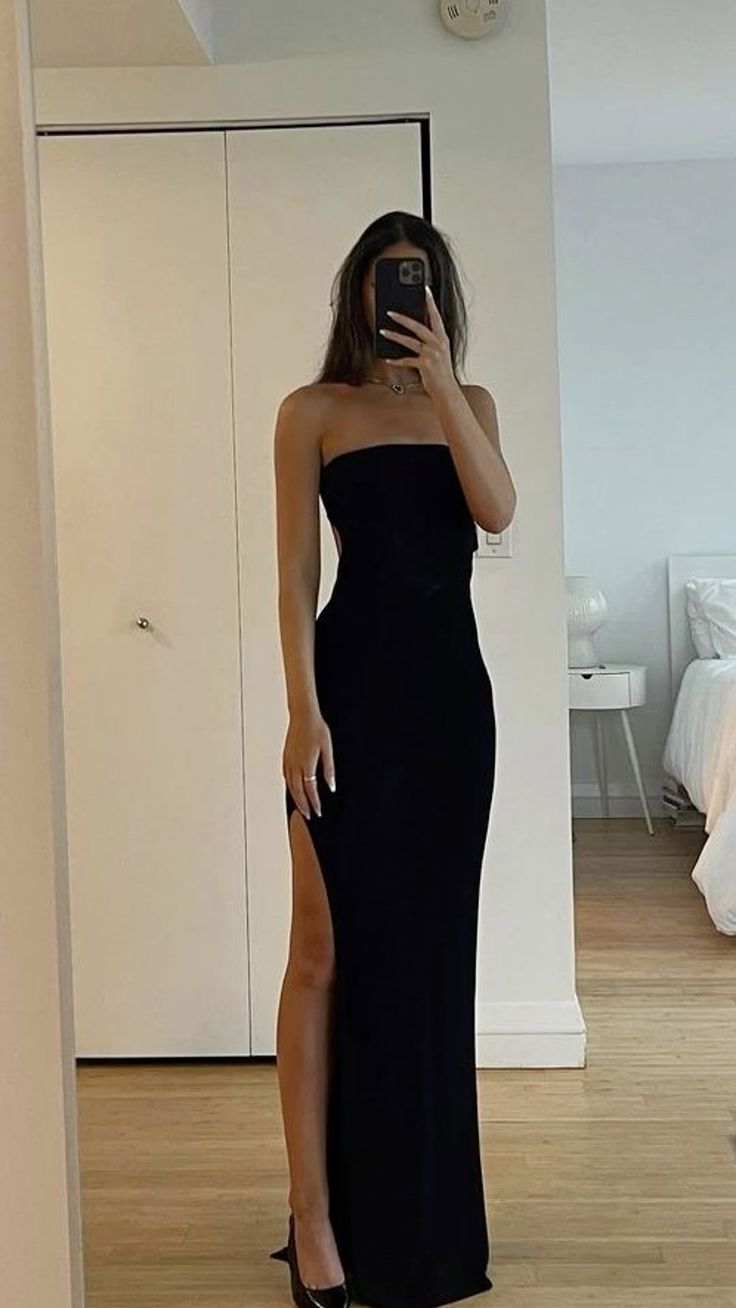Sexy Mermaid Black Slit Prom Dresses Maxi Dress Long jkprom Sexy Mermaid Black Slit Prom Dresses Maxi Dress Long jkprom