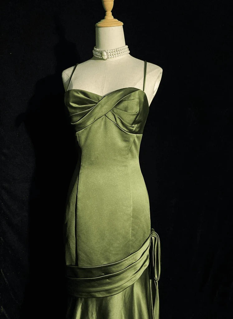 Best Green Prom Dresses Mermaid Strapless Long Birthday Gala Gown