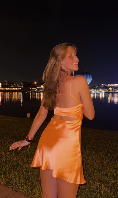 Modest Orange Satin Short Formal 8Th Grade Homecoming Dresses Hoco Backless Cocktail Outfits