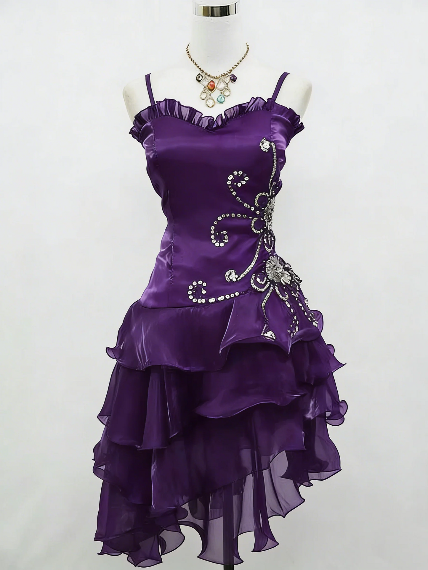 A Line Black Ruffle Short Prom Dress Homecoming Dresses