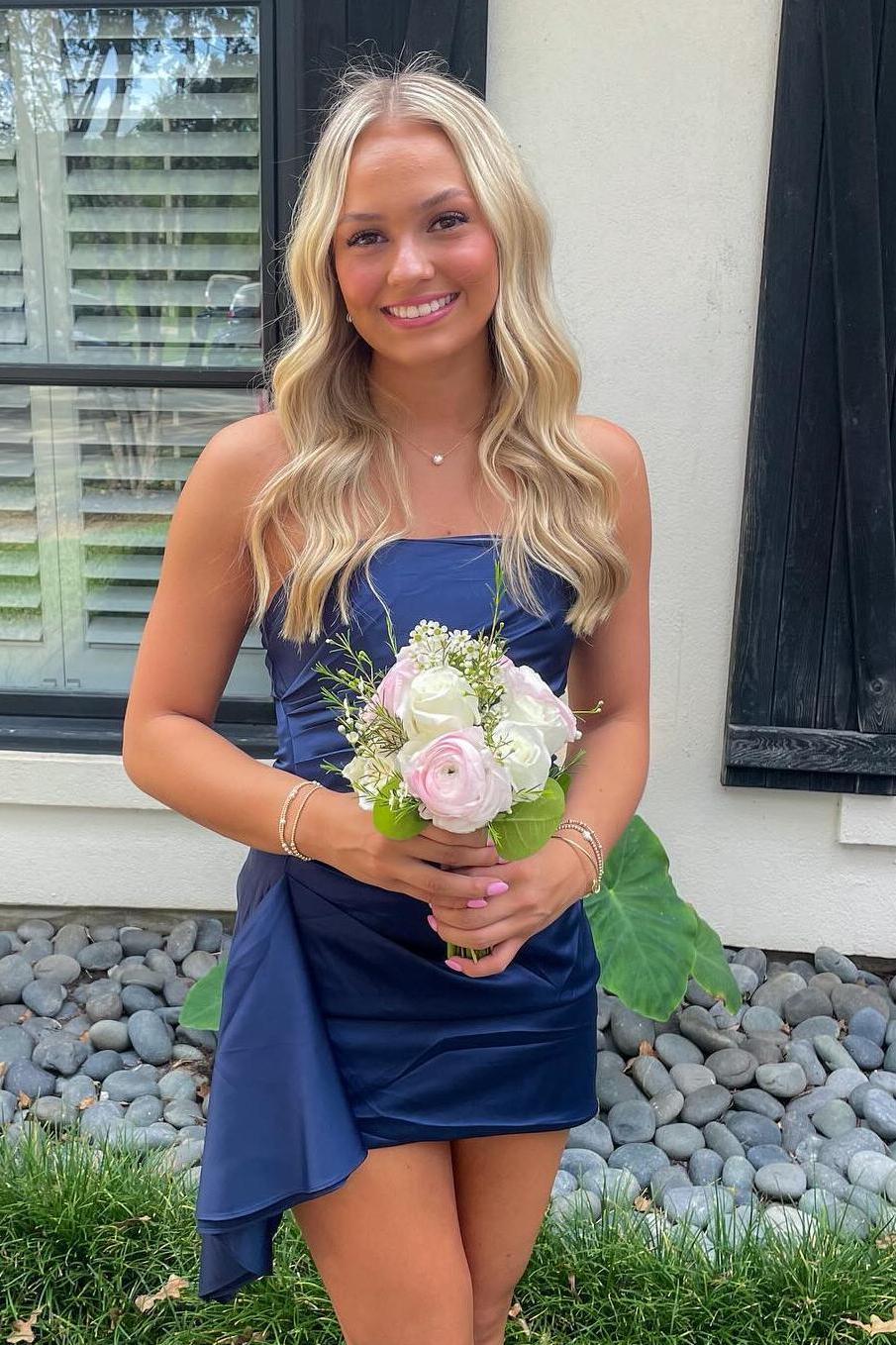 Elegant Tight Party Dress Ruched Short Cocktail Dresses