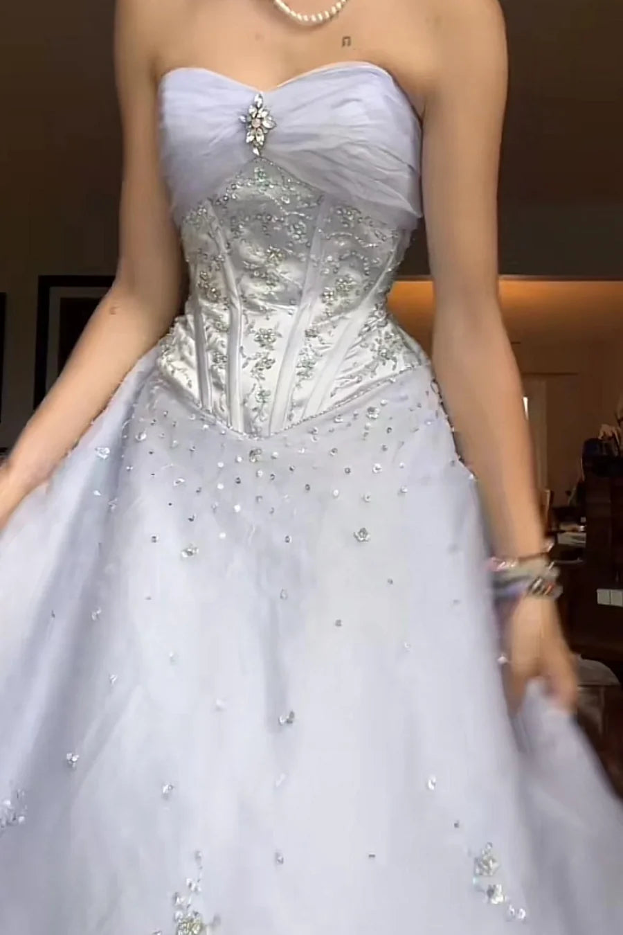 Pretty Prom Dress Long Princess Birthday Evening Gown