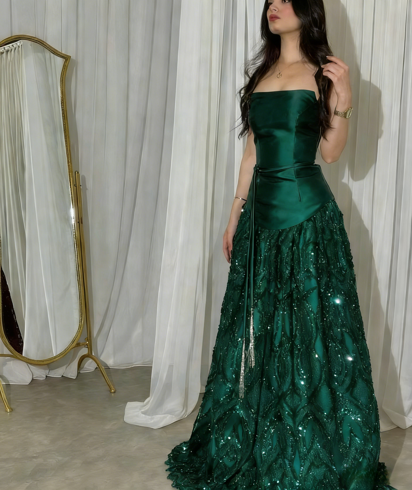Navy Blue Long Prom Dresses Satin Evening Gowns Dresses Elegant