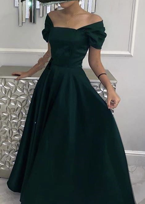 Long Green Prom Dresses,Cute Satin Formal Evening Dress jkprom Long Green Prom Dresses,Cute Satin Formal Evening Dress jkprom