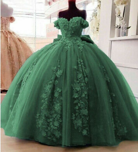 Ball Gown Quinceanera Dresses Floral Applique Sweet 16 Gowns jkprom Ball Gown Quinceanera Dresses Floral Applique Sweet 16 Gowns jkprom