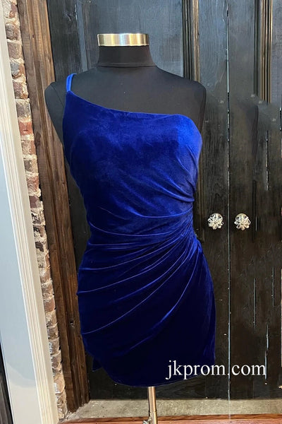 Classy One Shoulder Emerald Green Satin Pleated Mermaid Long Evening Dress Party Gown With 3D Flowers