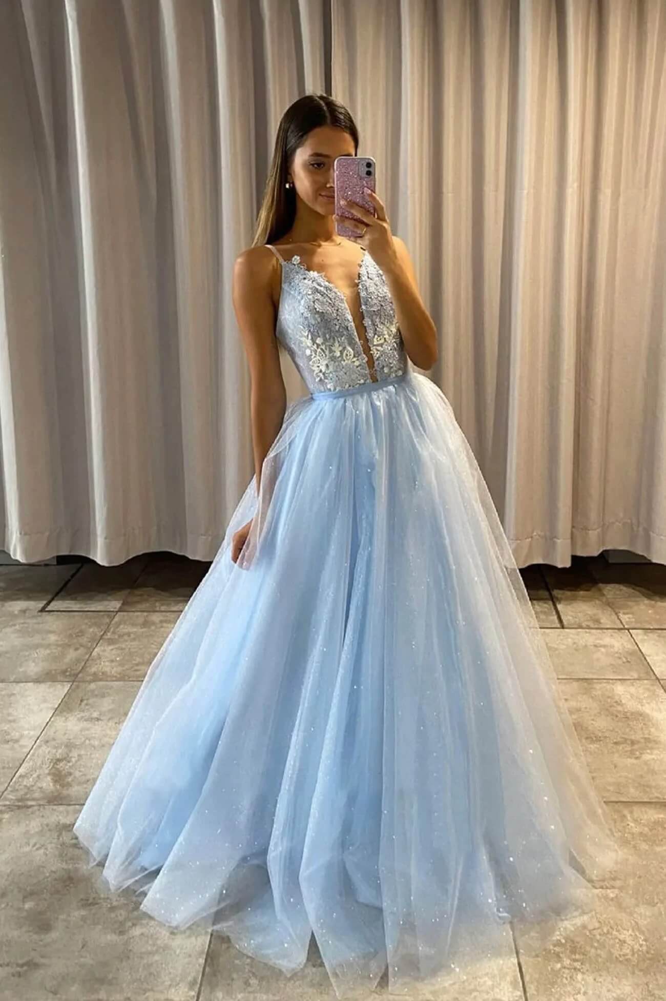 Light Blue Prom Dresses with Detachable Train,Formal Dress jkprom Light Blue Prom Dresses with Detachable Train,Formal Dress jkprom