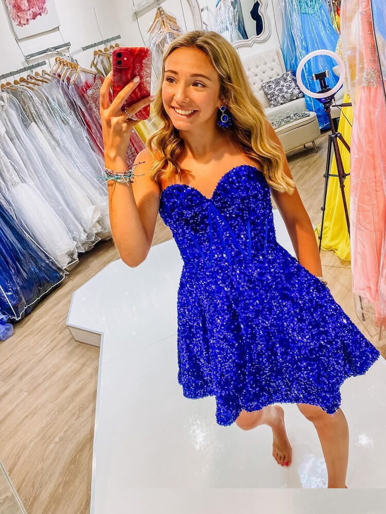 Sweet 16 Short Evening Dresses 2016 Black Friday School Dance Dress Code Junior High Semi Formal Dresses Elegant Royal Blue Sequins Pretty Sweet 16 Short Evening Dresses 2016 Black Friday School Dance Dress Code Junior High Semi Formal Dresses Elegant Royal Blue Sequins Pretty