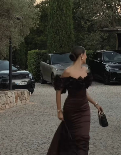 Unique Off The Shoulder Long Prom Dresses Elegant Dress for Woman