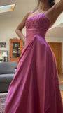 Strapless A Line Formal Dresses Long Evening Dress Woman Elegant