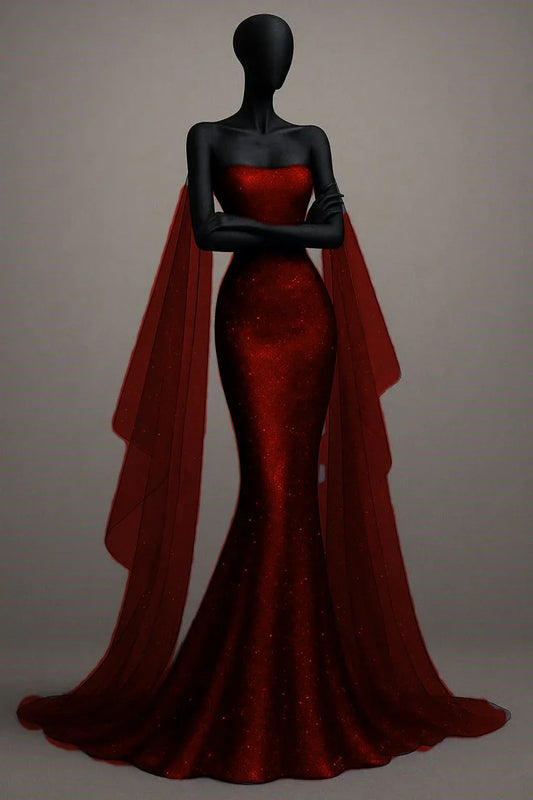 Dramatic Mermaid Formal Dresses Long Gala Birthday Dress