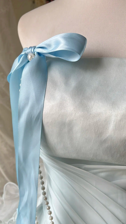 Princess Ball Gown Prom Party Dresses Unique Sweet 16 Dress Layered Wedding Dress with ruffle