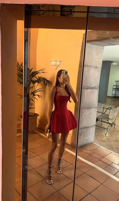 Dark Red Fancy Short Dresses Prom,Causal Cocktail Dress jkprom Dark Red Fancy Short Dresses Prom,Causal Cocktail Dress jkprom