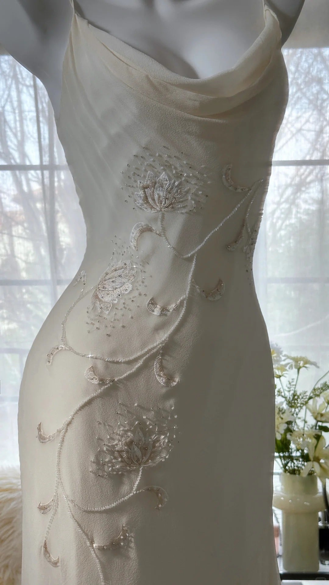 Spaghetti Straps Mermaid Dress Chiffon Party Gowns
