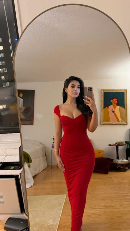 Red Sheath Evening Dresses Sweetheart Sexy Formal Party Dress jkprom Red Sheath Evening Dresses Sweetheart Sexy Formal Party Dress jkprom