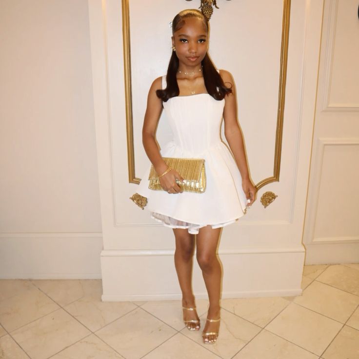 Elegant White A Line Homecoming Dress Short Birthday Dresses