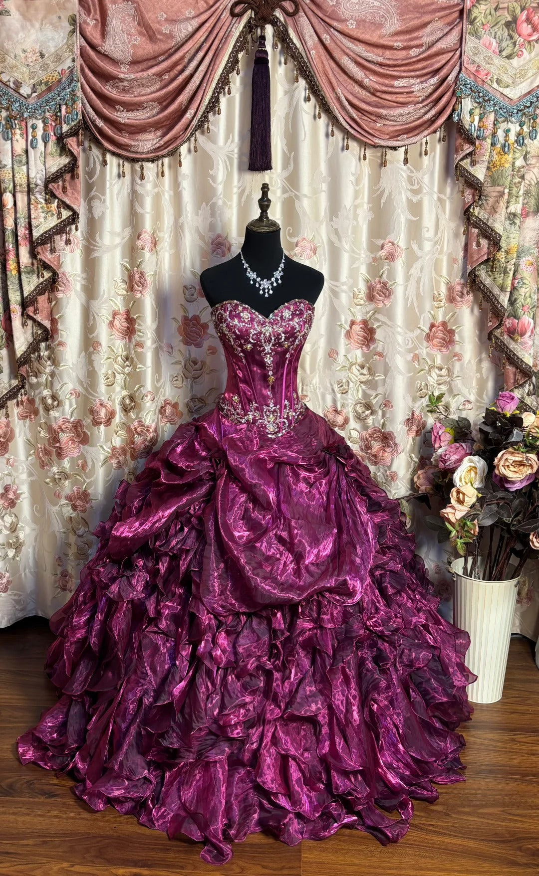Luxury Long Ball Gown Prom Dress Sweet 15 Dresses Quinceanera