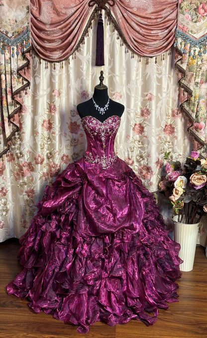 Luxury Long Ball Gown Prom Dress Sweet 15 Dresses Quinceanera