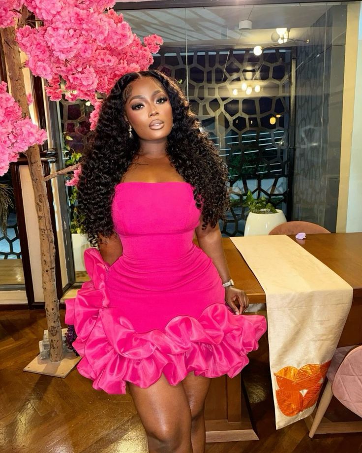 Short Prom Dress with Ruffles,Hot Pink Cocktail Dresses Parties jkprom Short Prom Dress with Ruffles,Hot Pink Cocktail Dresses Parties jkprom