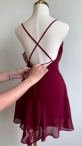 Burgundy Cocktail Dress Formal Short Prom Dresses jkprom Burgundy Cocktail Dress Formal Short Prom Dresses jkprom