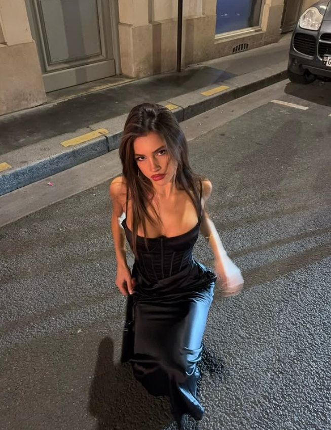 Sexy Black Mermaid Formal Evening Gown Satin Long Prom Dress