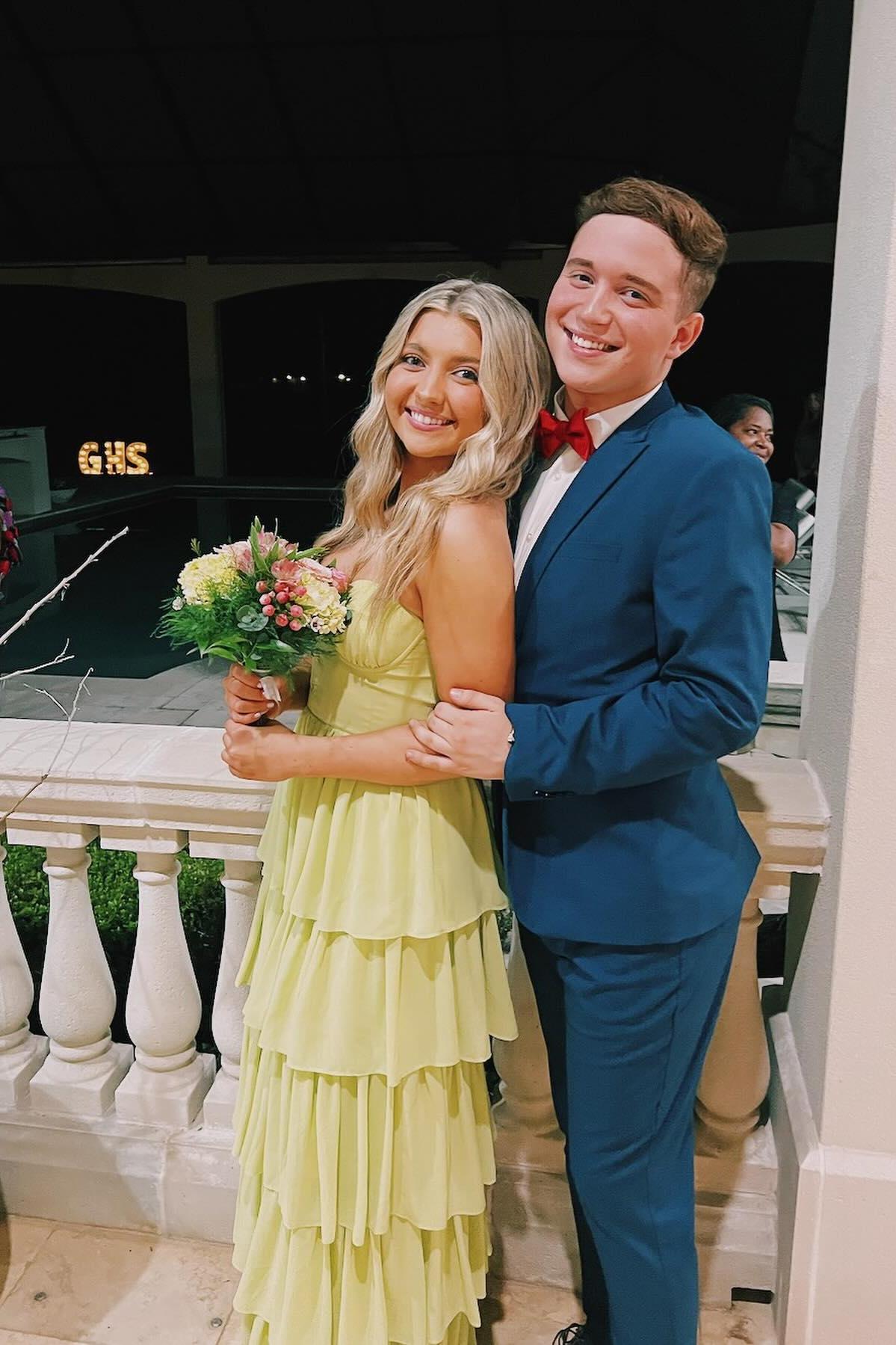 Apple Green Bustier Chiffon Tiered Maxi Dress Formal Dresses