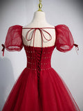 Long Tulle Prom Dresses,Princess Evening Gowns Formal Weddings