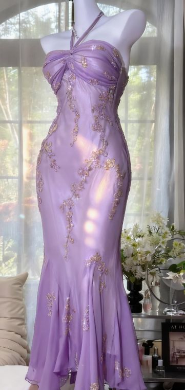 Vintage Green Mermaid Formal Evening Gown Halter Beaded Prom Dresses