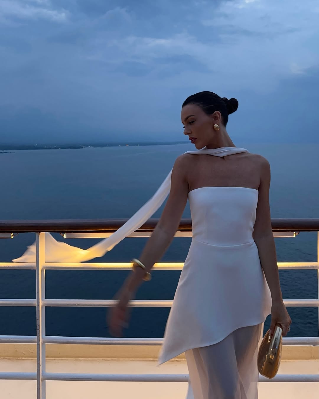 White Strapless Satin Chiffon Split Holiday Summer Prom Dress jkprom White Strapless Satin Chiffon Split Holiday Summer Prom Dress jkprom