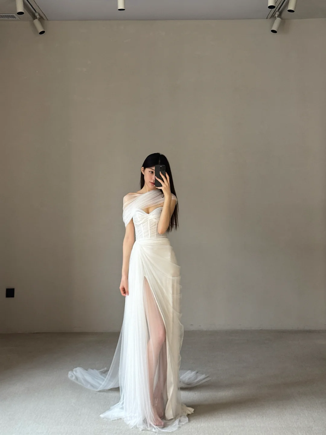 Beautiful Mermaid Long Wedding Dress with Slit Evening Gowns Formal Weddings