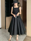 Elegant Black Celebrity Party Dress Back Open Evening Dresses with Bow