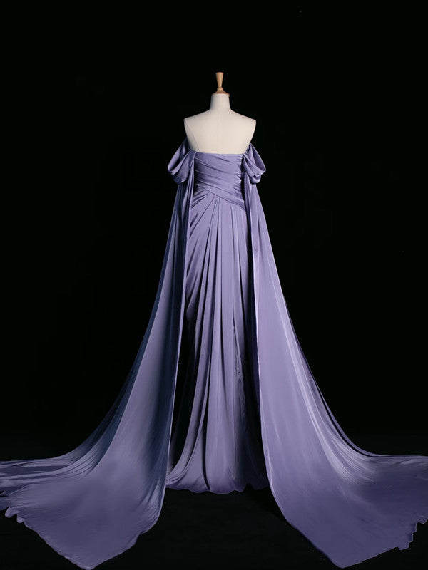 Luxury Satin Prom Dresses Wedding Evening Gown Party Dress