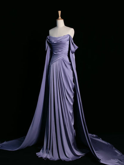 Luxury Satin Prom Dresses Wedding Evening Gown Party Dress