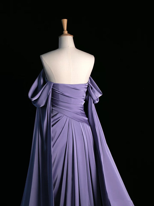 Luxury Satin Prom Dresses Wedding Evening Gown Party Dress