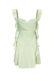 Cute Square Neck Pink Short Hoco Dress Open Back