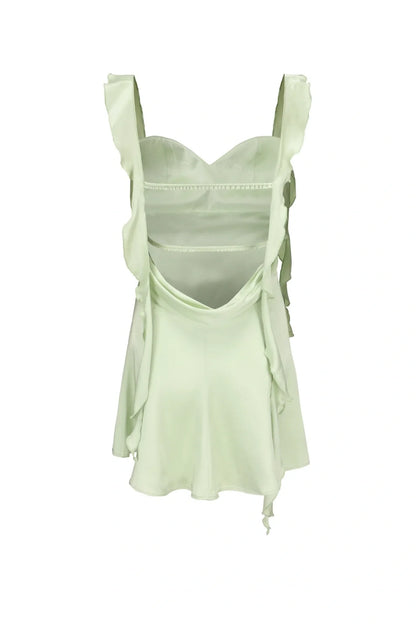 Cute Square Neck Pink Short Hoco Dress Open Back