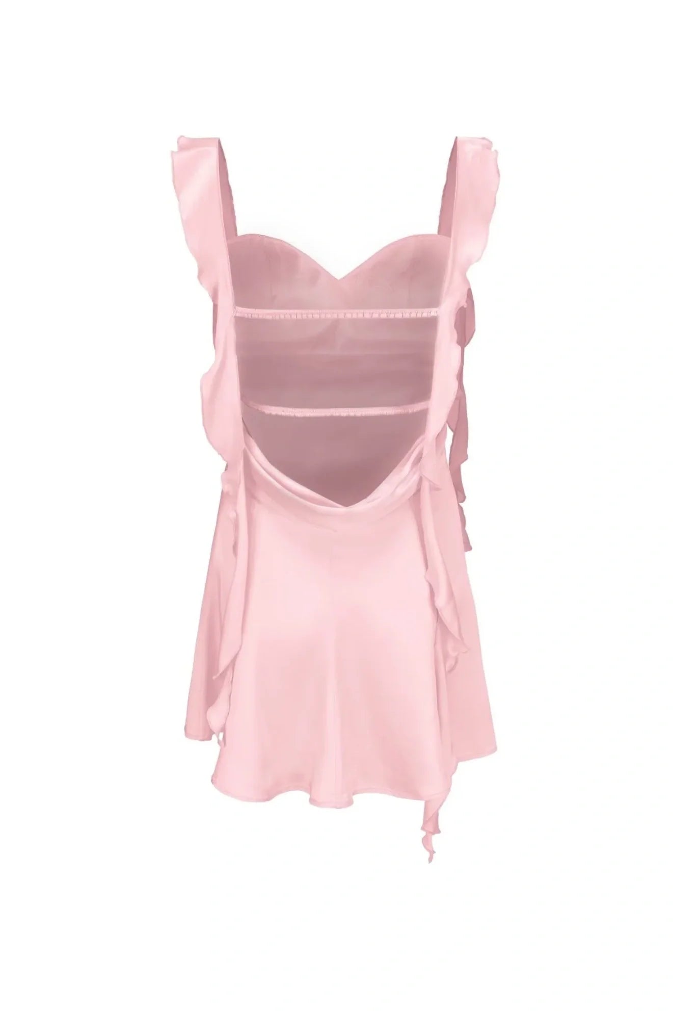 Cute Square Neck Pink Short Hoco Dress Open Back