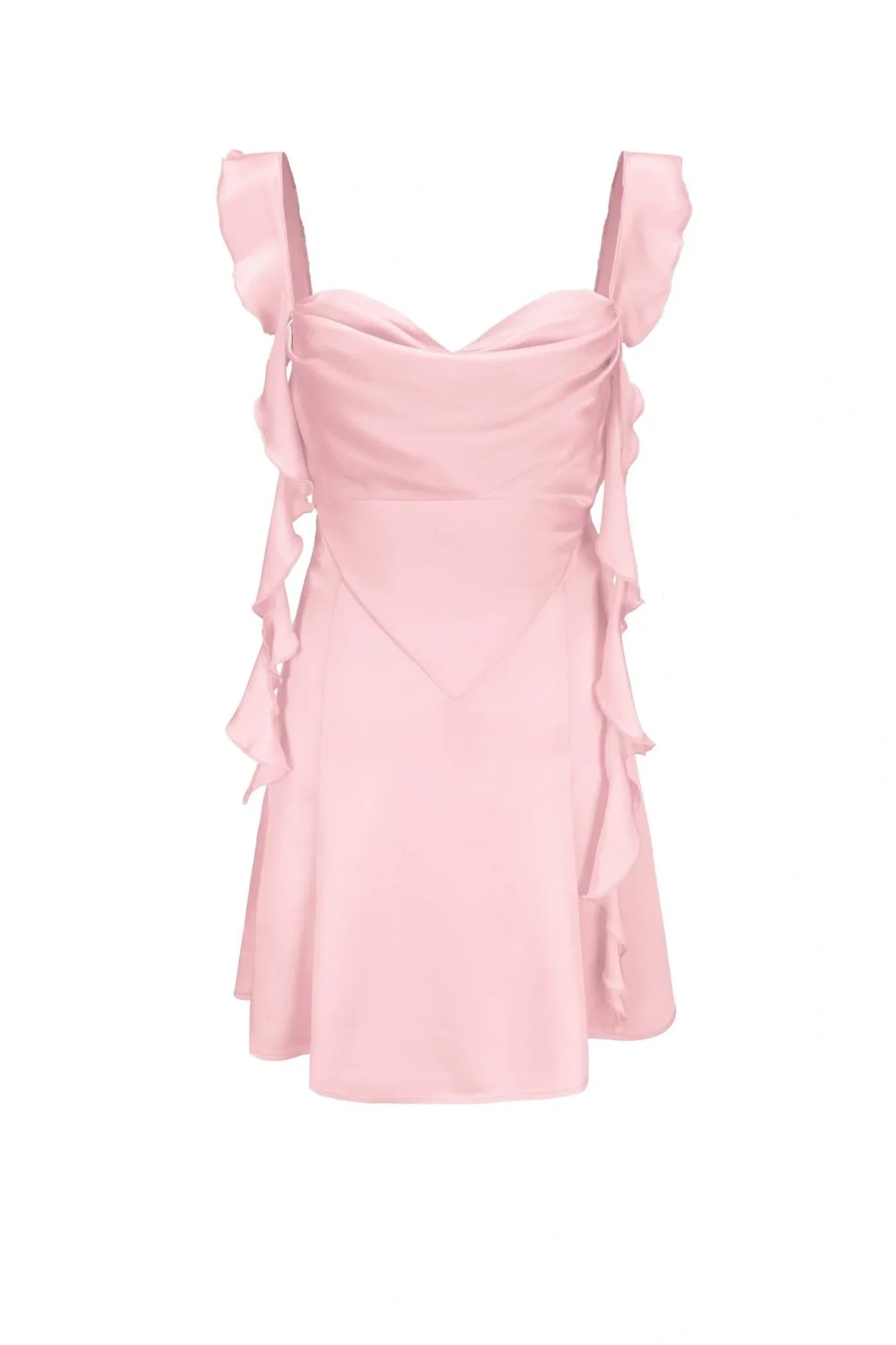 Cute Square Neck Pink Short Hoco Dress Open Back