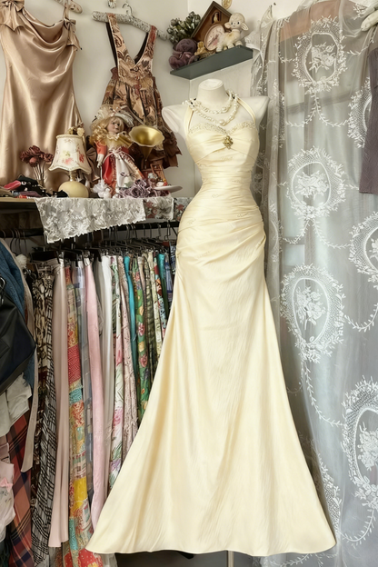 Royal Blue Mermaid Long Prom Dress Beaded Fitted Wedding Guest Dresses