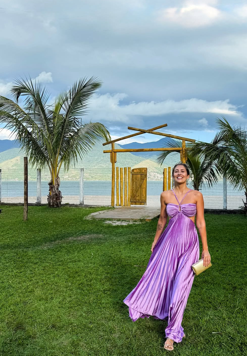 Backless Purple Pleated Long Prom Dresses Backless Formal Occasion Dress